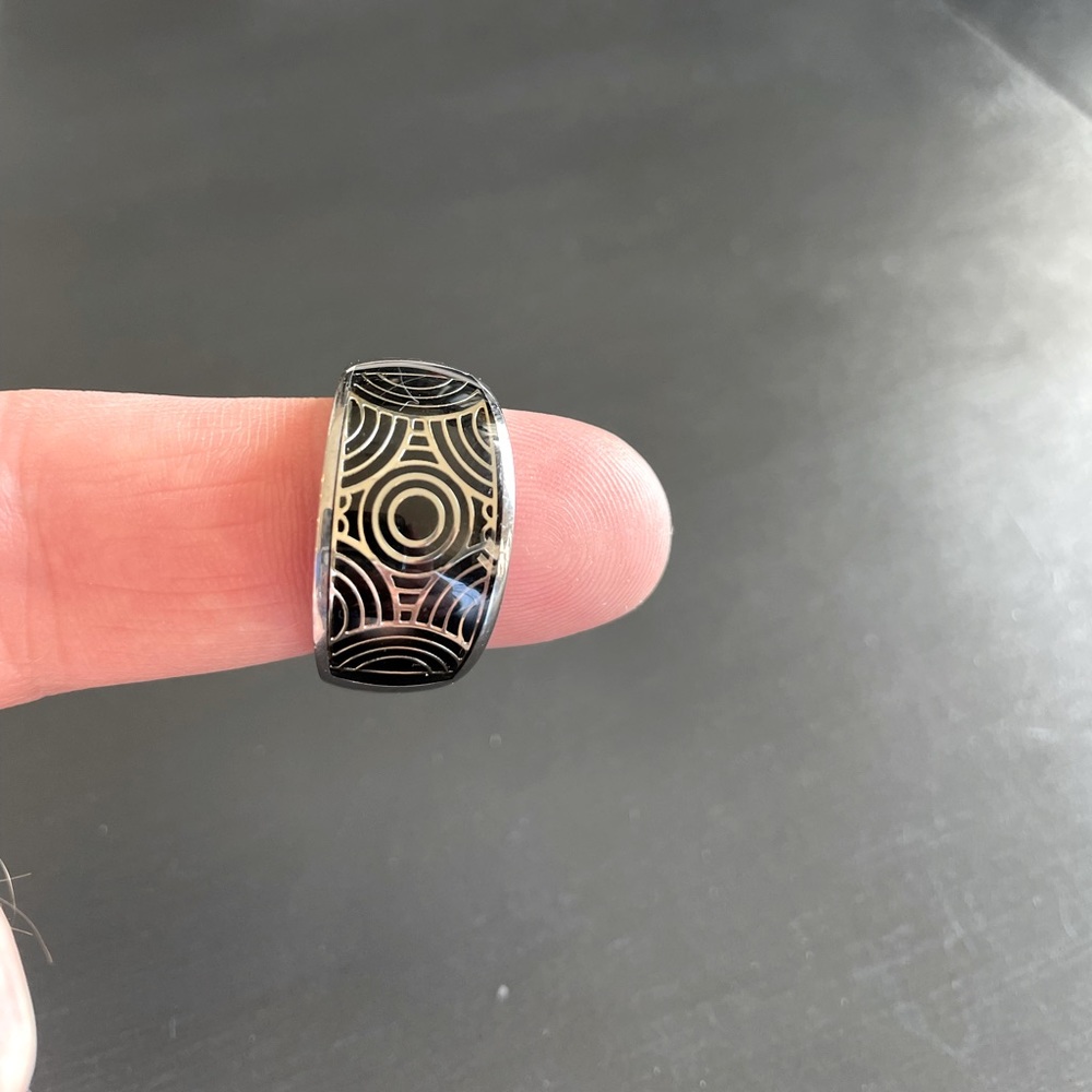 Stainless steel Armani Exchange ring